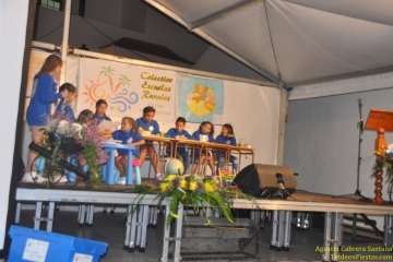 Lección escolar en el pregón de San Roque (Foto TF)